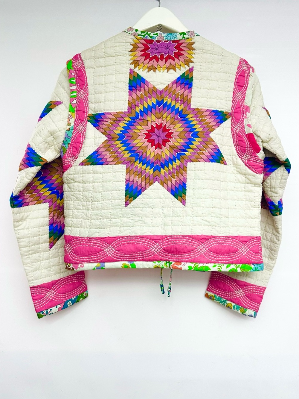 LOVE The Label Quilted Patchwork Jacket Sweater - Picture 3 of 7